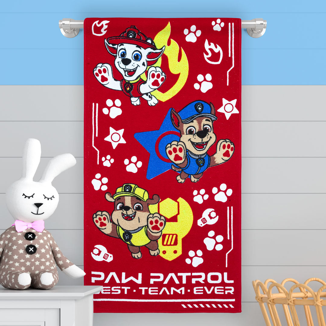 Toalla Infantil 320 Gramos Paw Patrol Cachorros En Acción