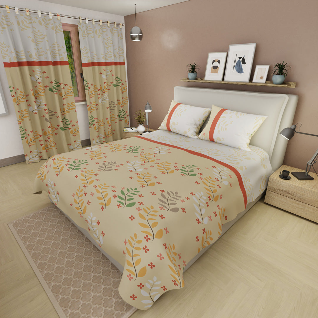 Juego De Sábanas Microfibra Suavizada Jardín De Luz