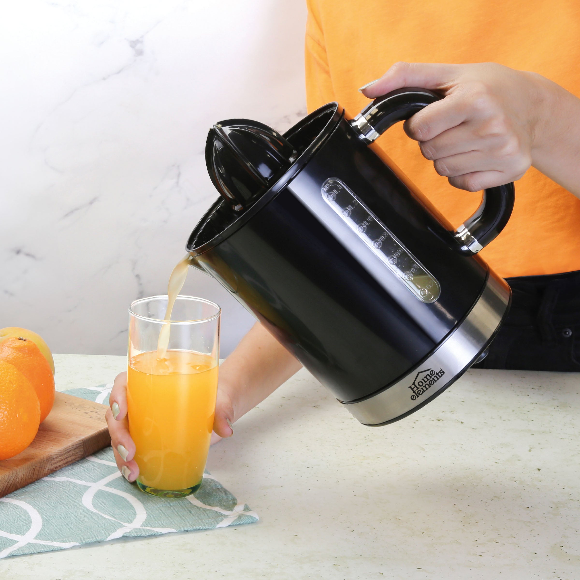 Exprimidor De Jugo Negro Home Elements –