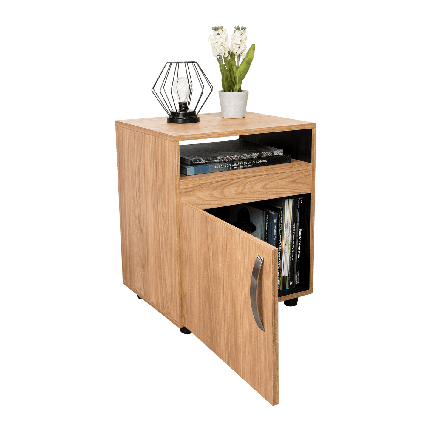 Mesa De Noche Barilo 1P 55X45X40 Rta Fresno Eu Wengue