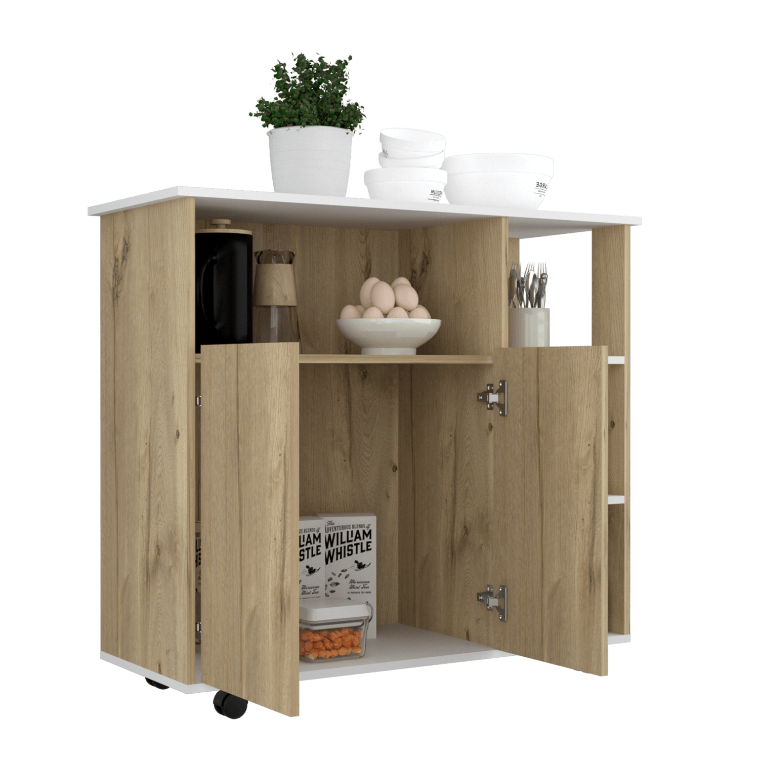 Meson De Cocina Bicolor 2P Rta Duna Blanco