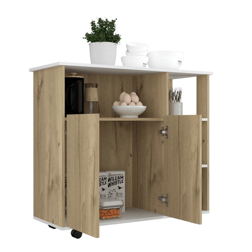 Meson De Cocina Bicolor 2P Rta Duna Blanco