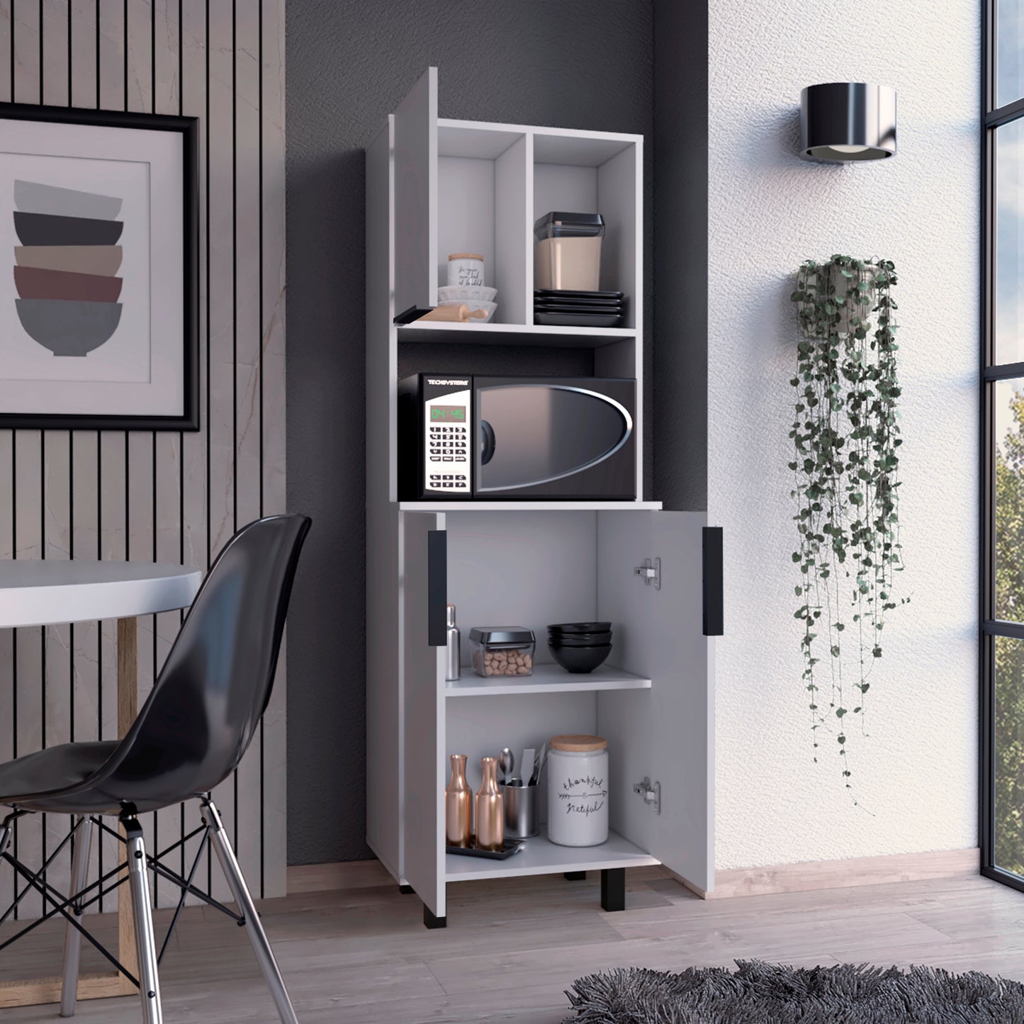 Alacena Oshawa 160X54X35,2 Rta Blanco Zf