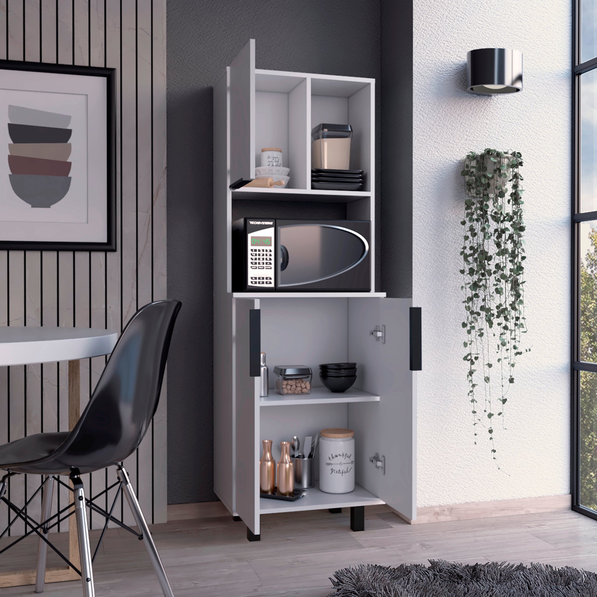 Alacena Oshawa 160X54X35,2 Rta Blanco Zf