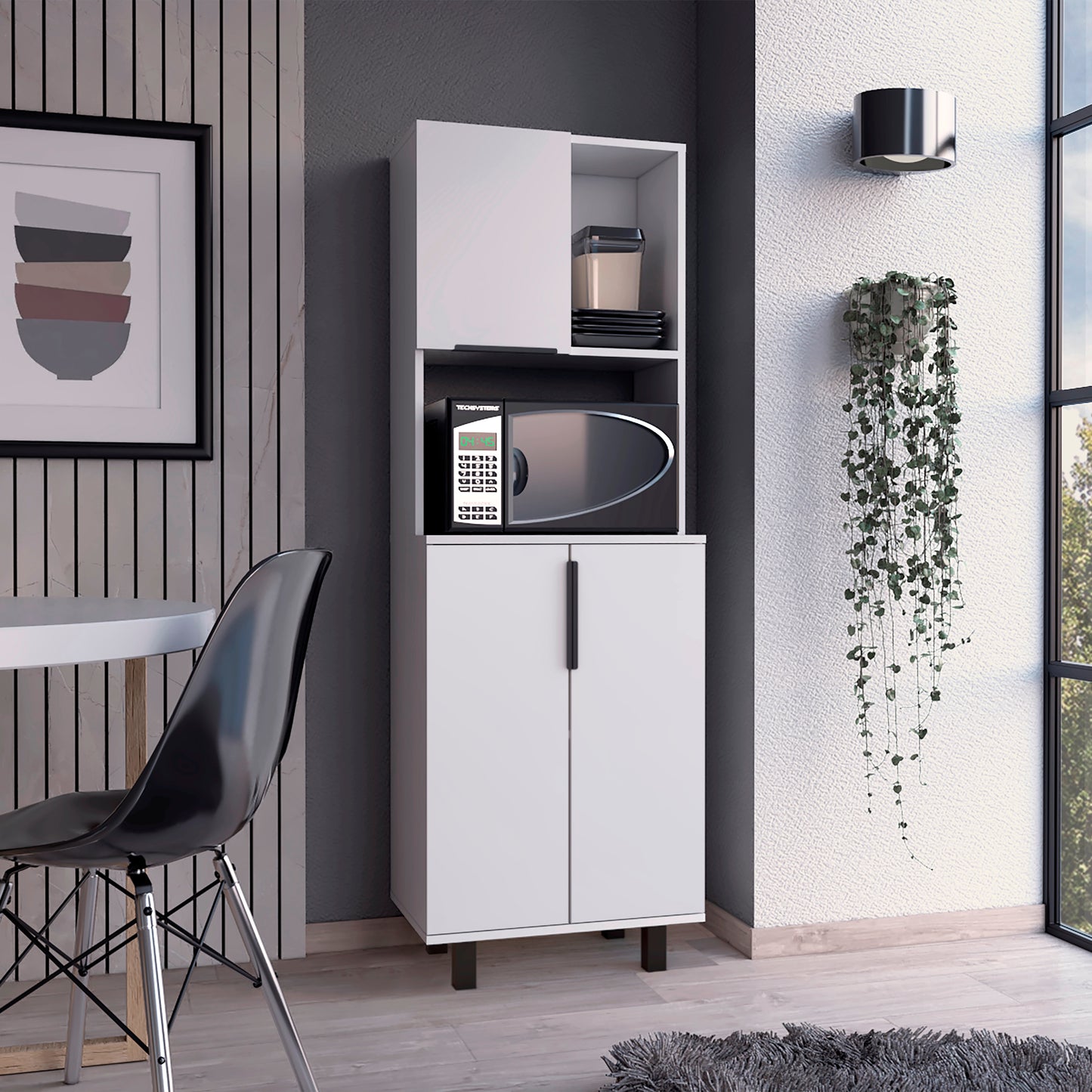 Alacena Oshawa 160X54X35,2 Rta Blanco Zf