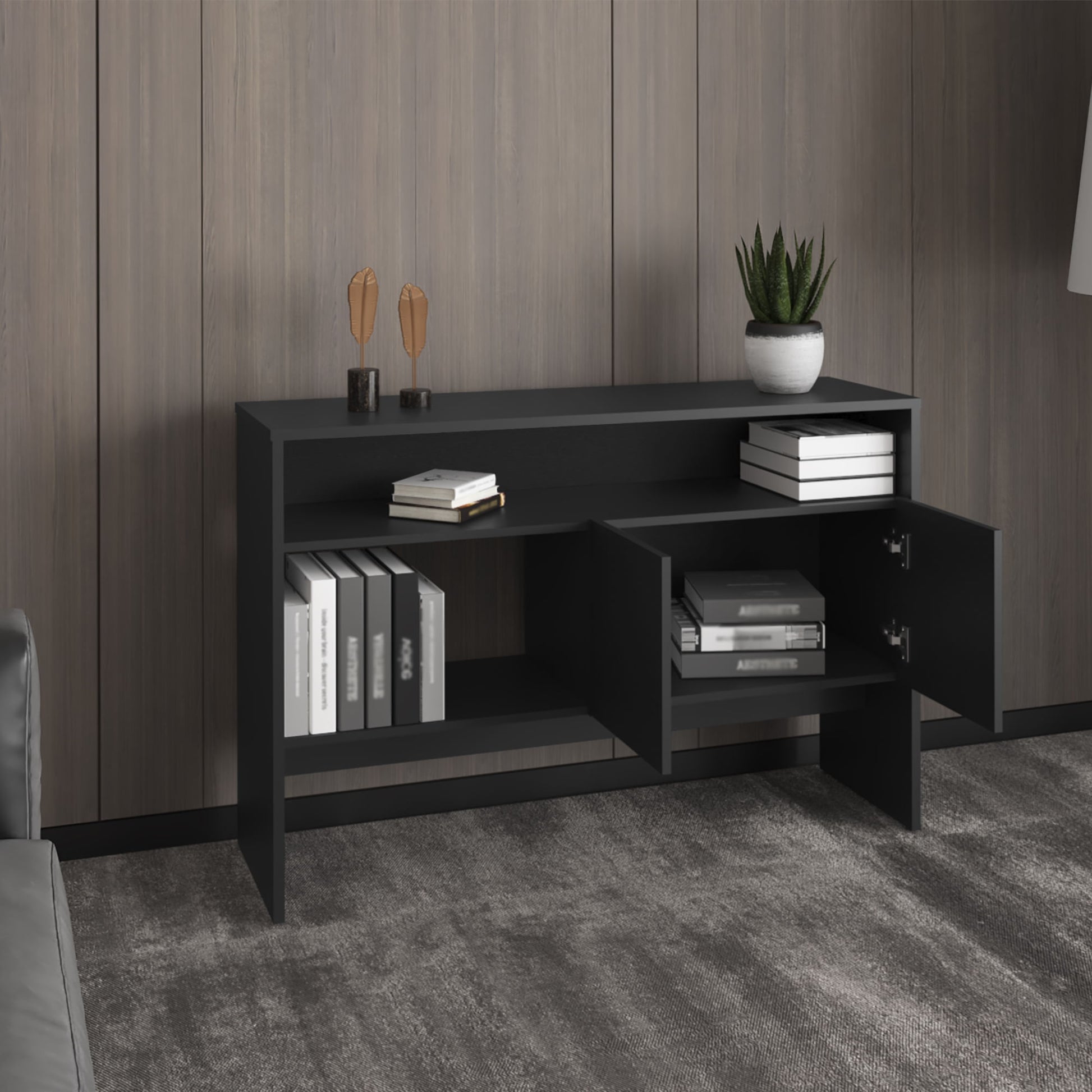 Arrimo Bellagio 80X120X35 2P Rta Wengue Zf