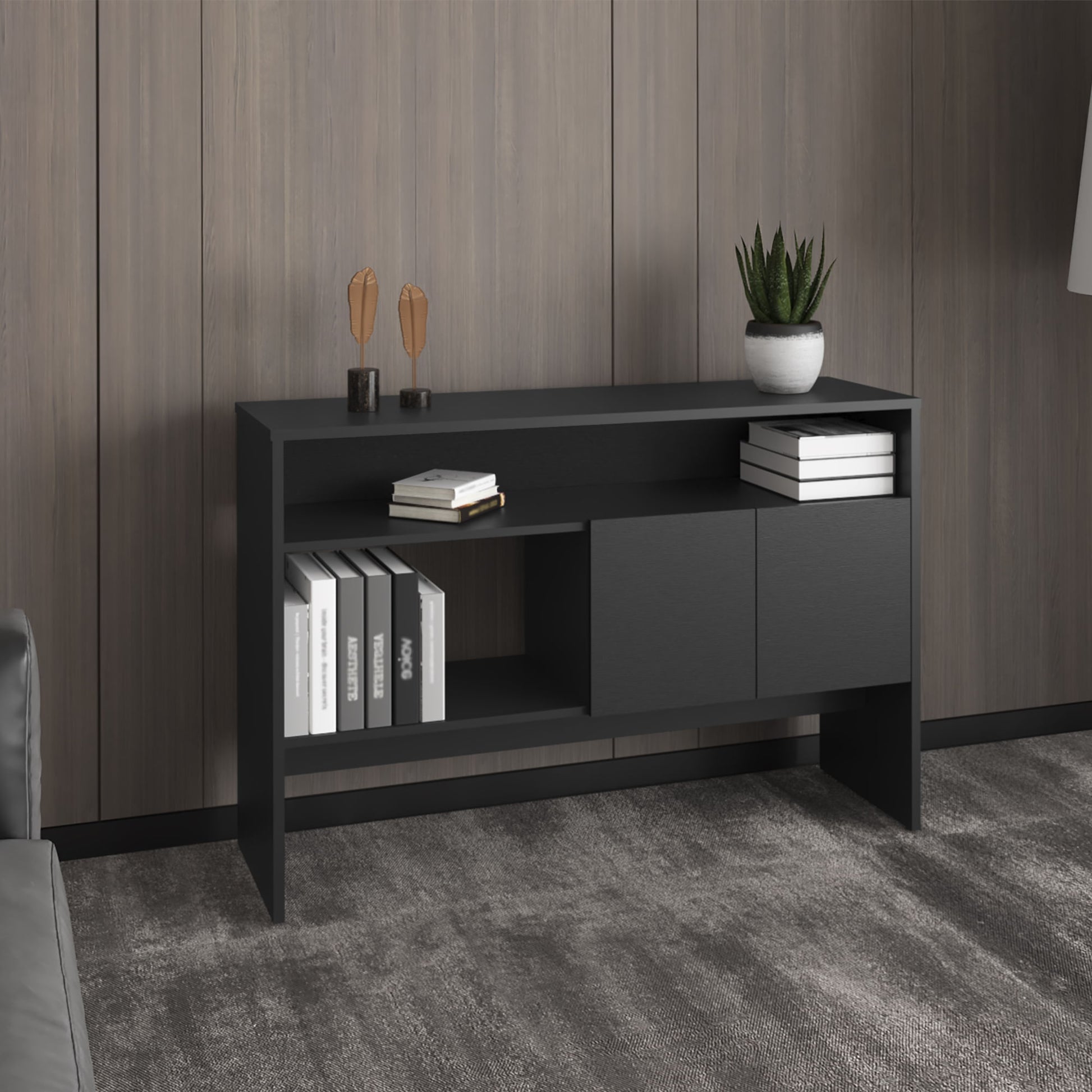 Arrimo Bellagio 80X120X35 2P Rta Wengue Zf