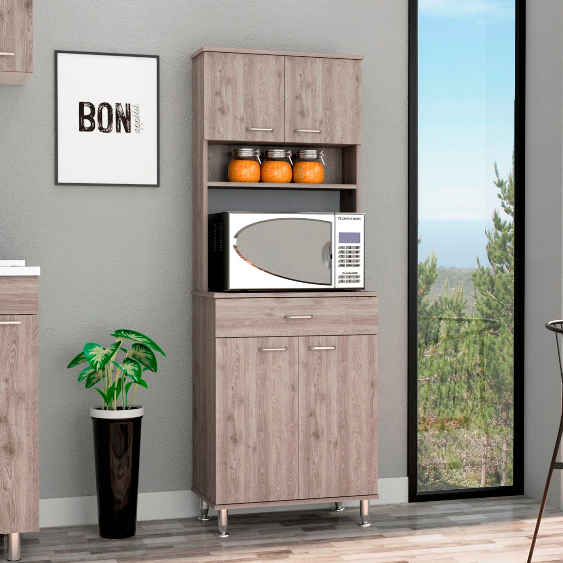 Mueble Alacena Della 60X169X35 Rta Bardolino Zf