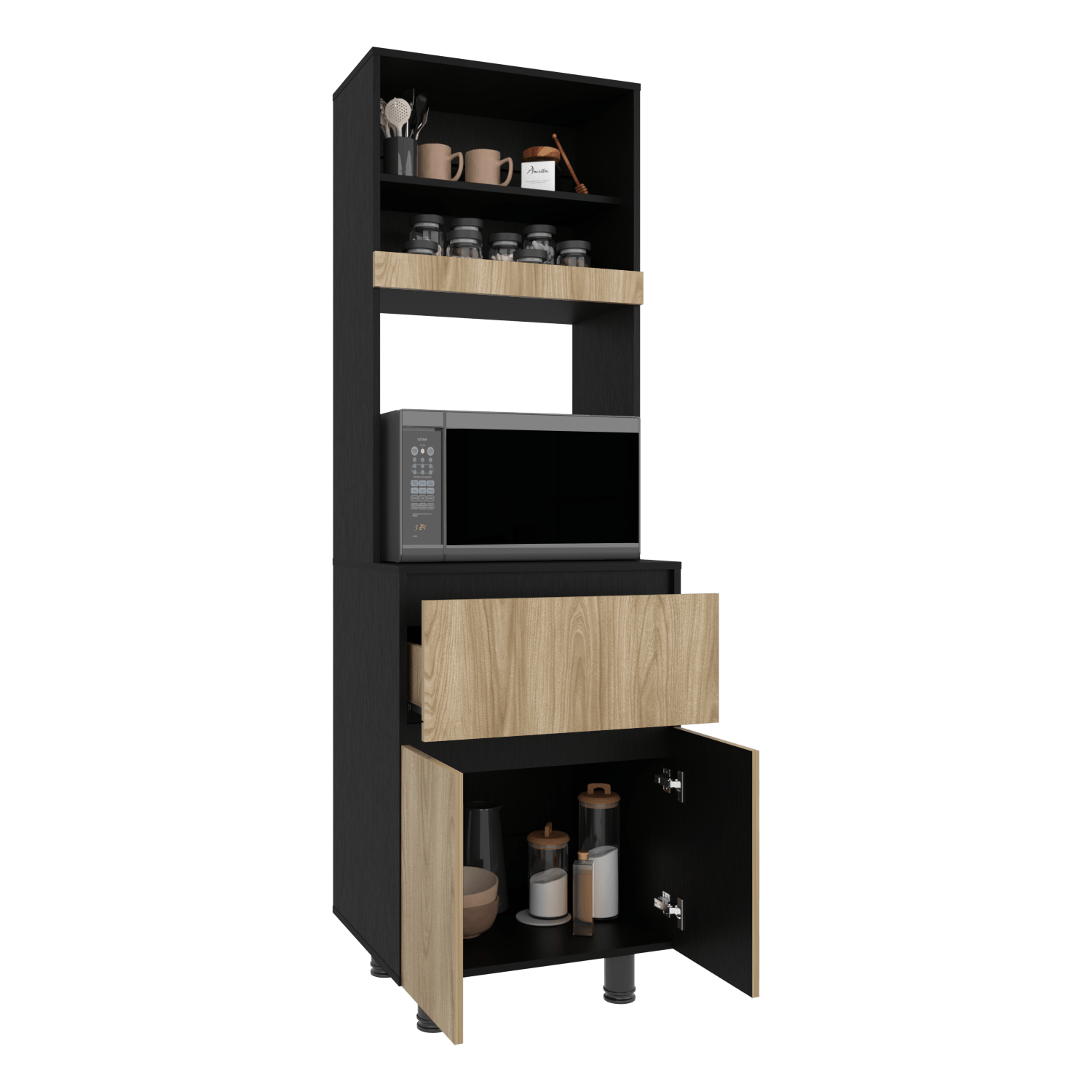 Alacena Express 194X60,2X51,8 Rta Wengue Fresno Eu Zf