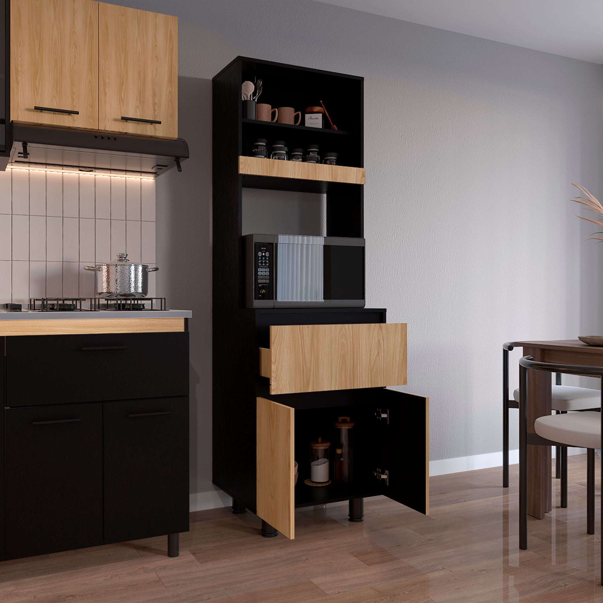 Alacena Express 194X60,2X51,8 Rta Wengue Fresno Eu Zf