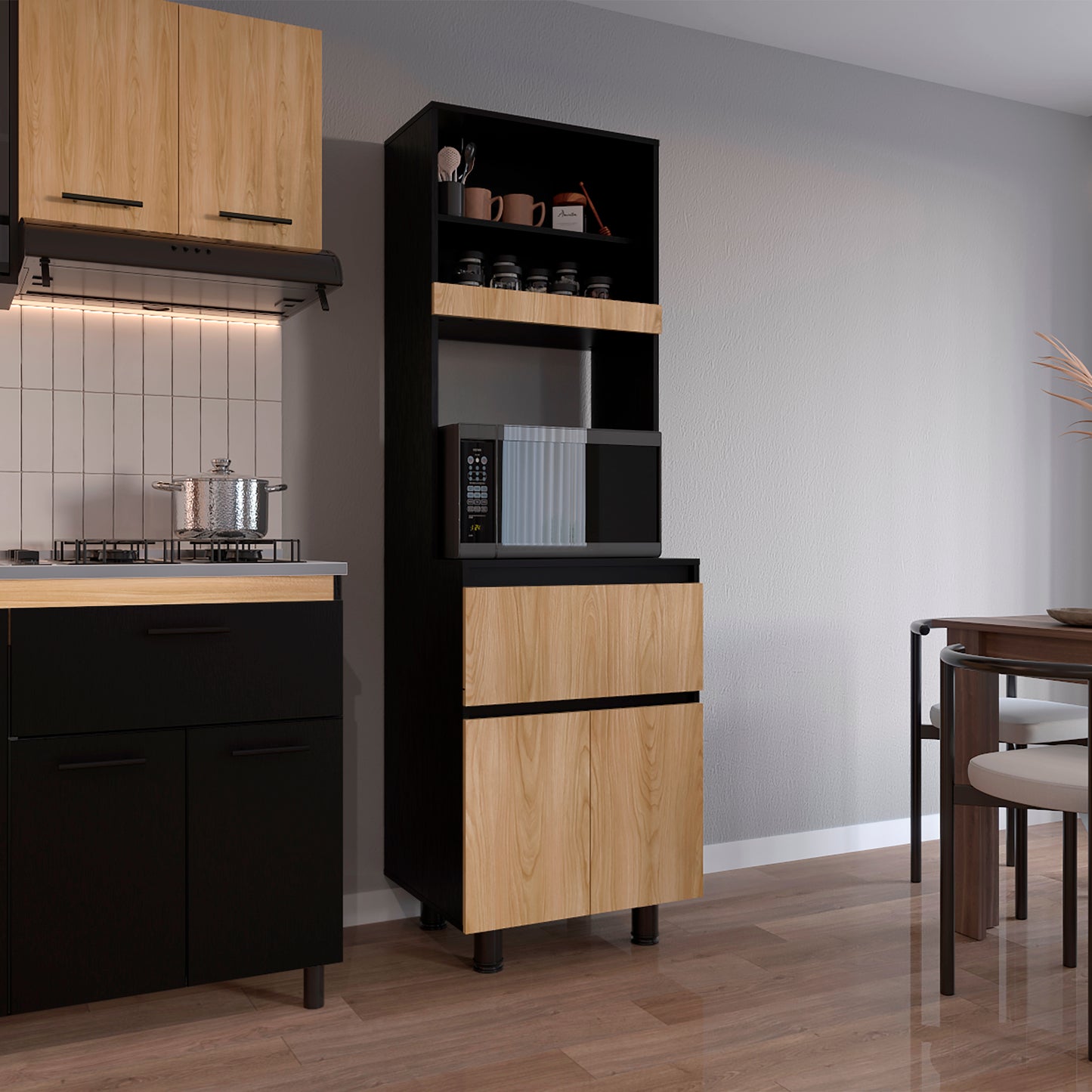 Alacena Express 194X60,2X51,8 Rta Wengue Fresno Eu Zf