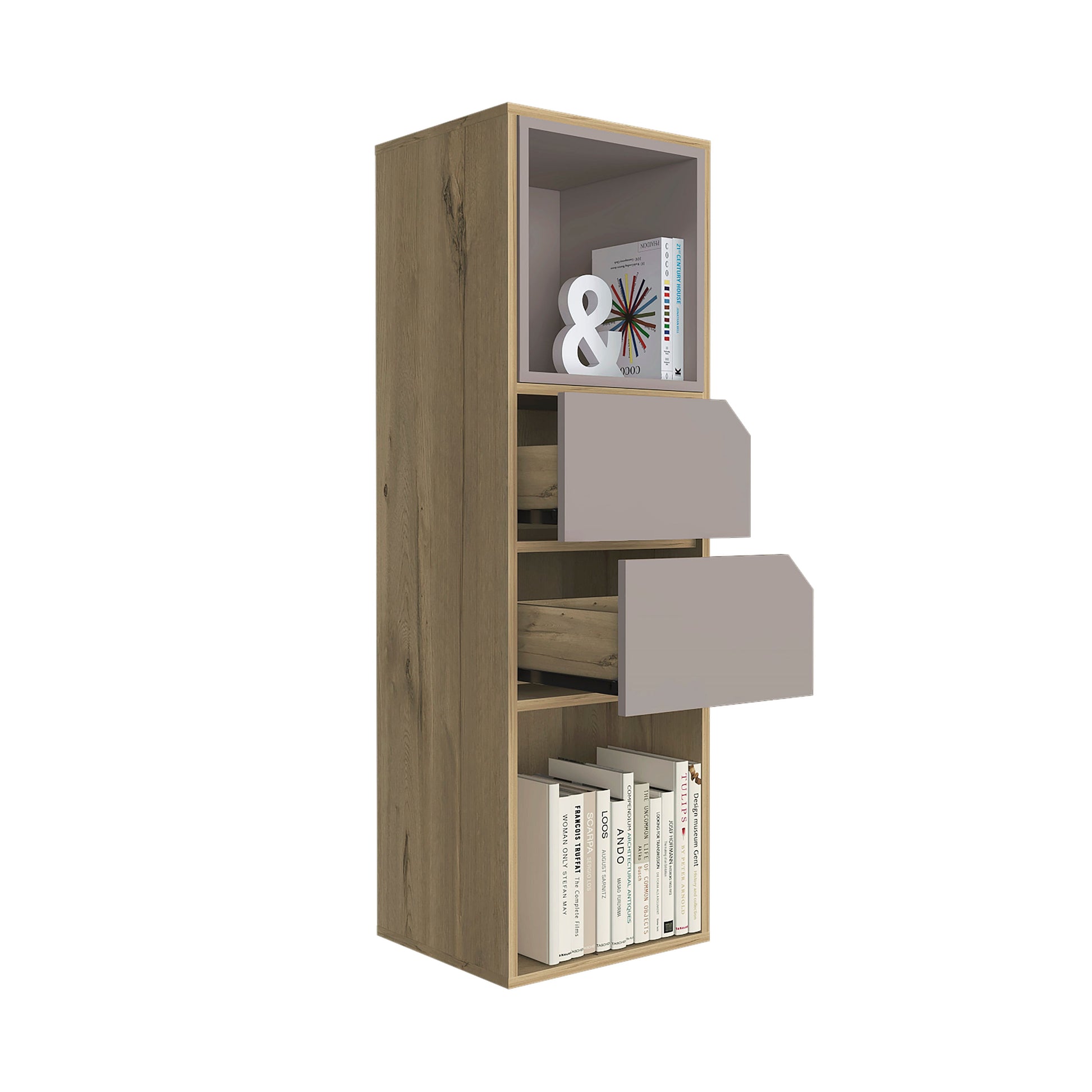 Biblioteca Piero Modulo Cajones Duna Taupe