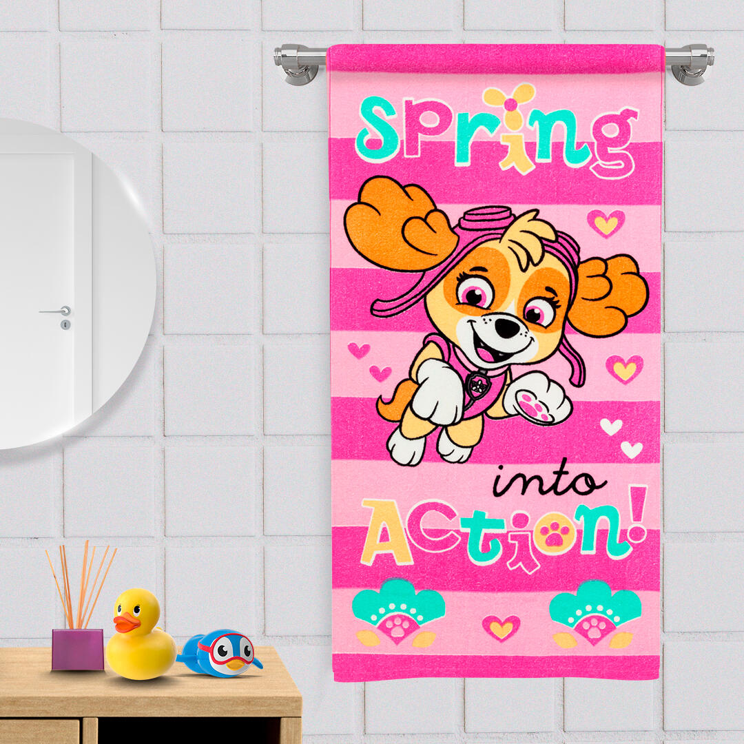 Toalla Infantil 320 Gramos Rosado Sky Spring Action Absorbente