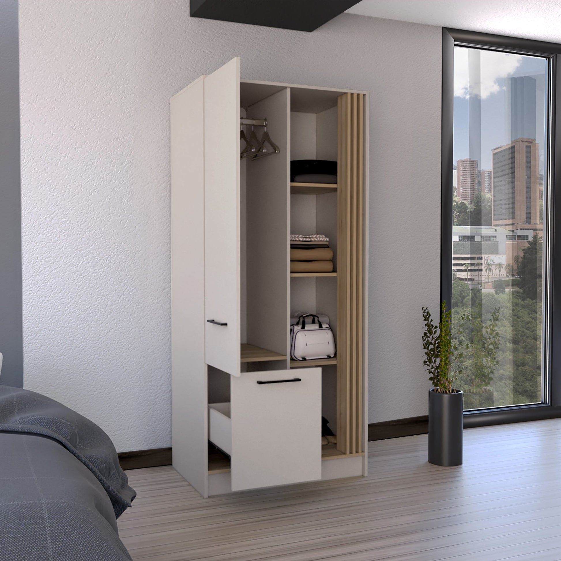 Closet Vance 180X80X52 Rta Capri Fresno Eu