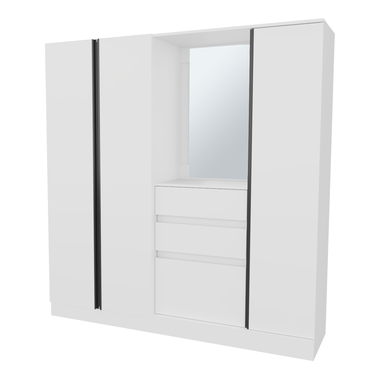 Closet  Kamelot 180 186X177X48,3 Rta Blanco Zf