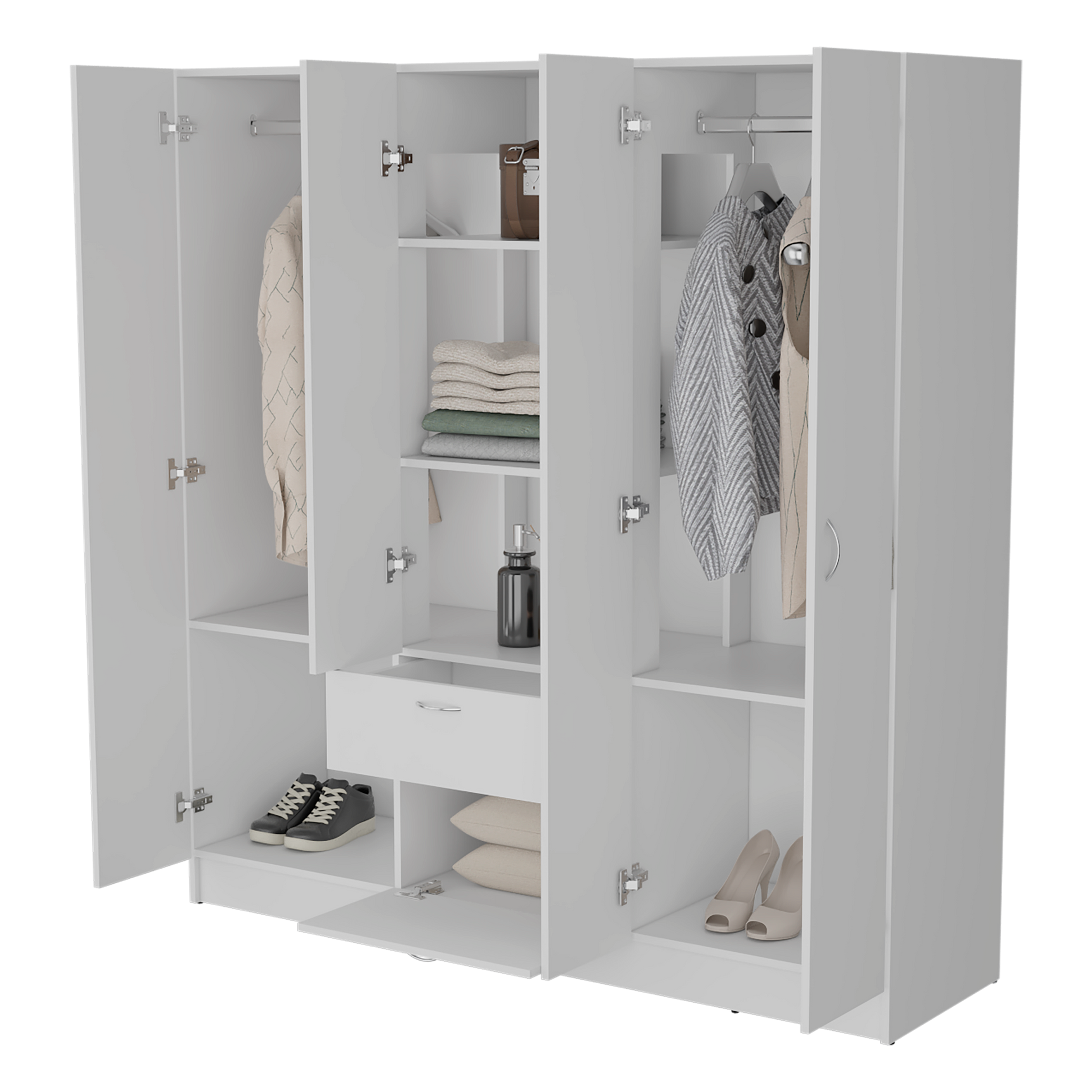 Closet Mitu 2.0 170 X 162 X 46 Rta Blanco Zf