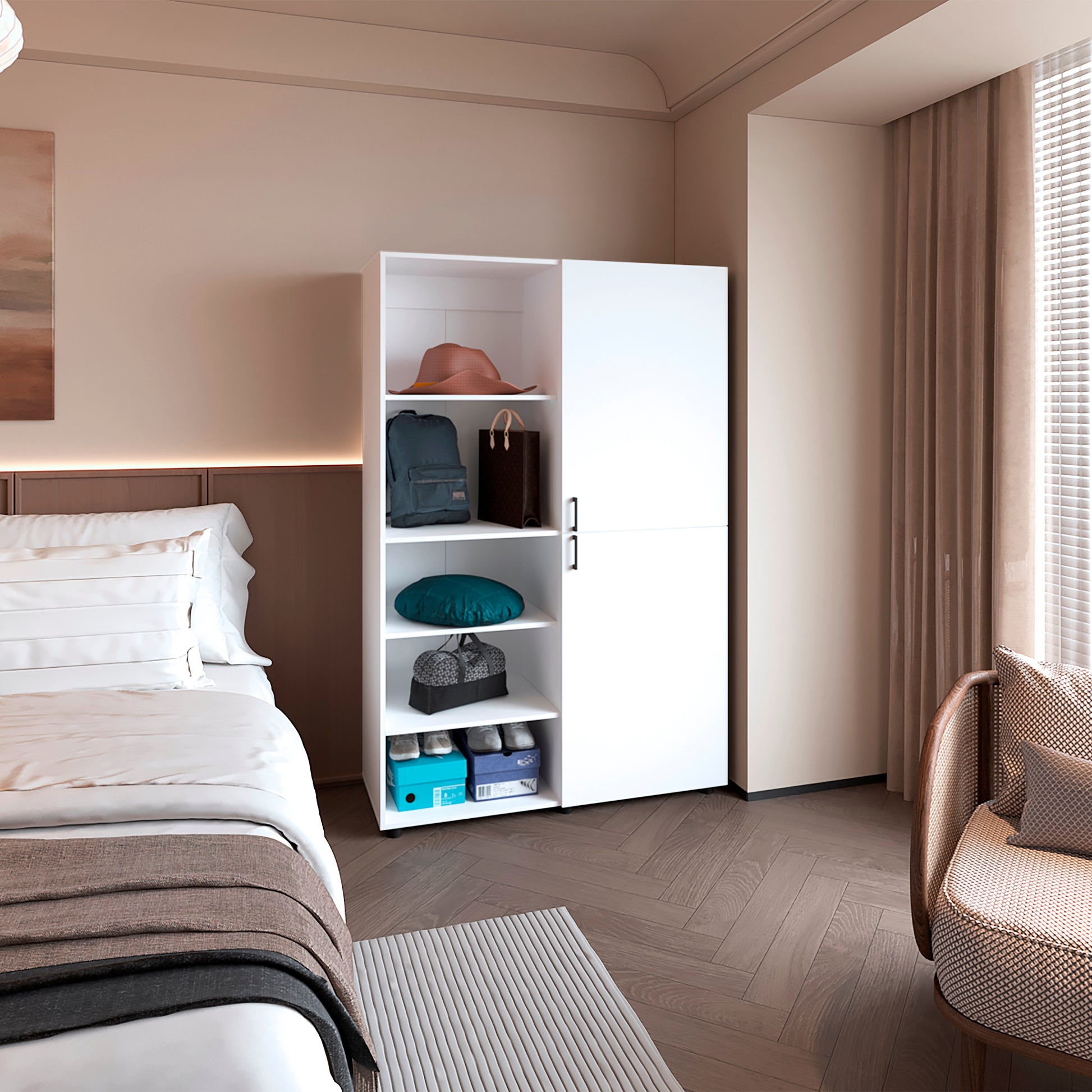 Closet Eco 120 184X120X46 Rta Blanco Zf