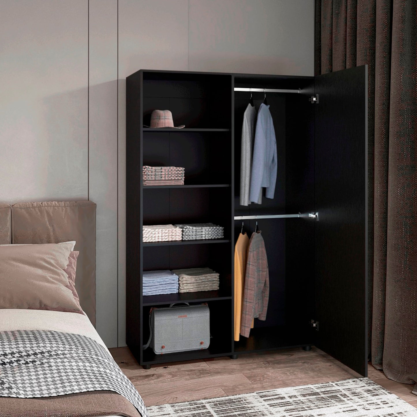 Closet Eco 184X120X46 Rta Wengue Zf