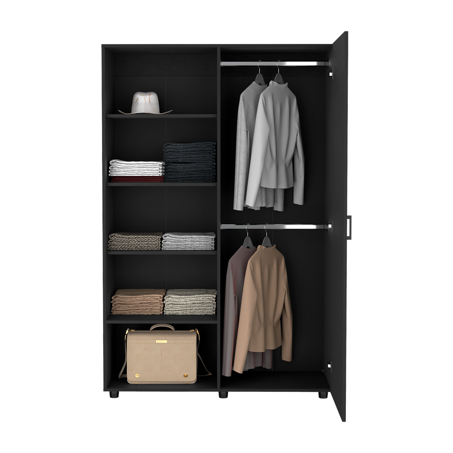 Closet Eco 184X120X46 Rta Wengue Zf