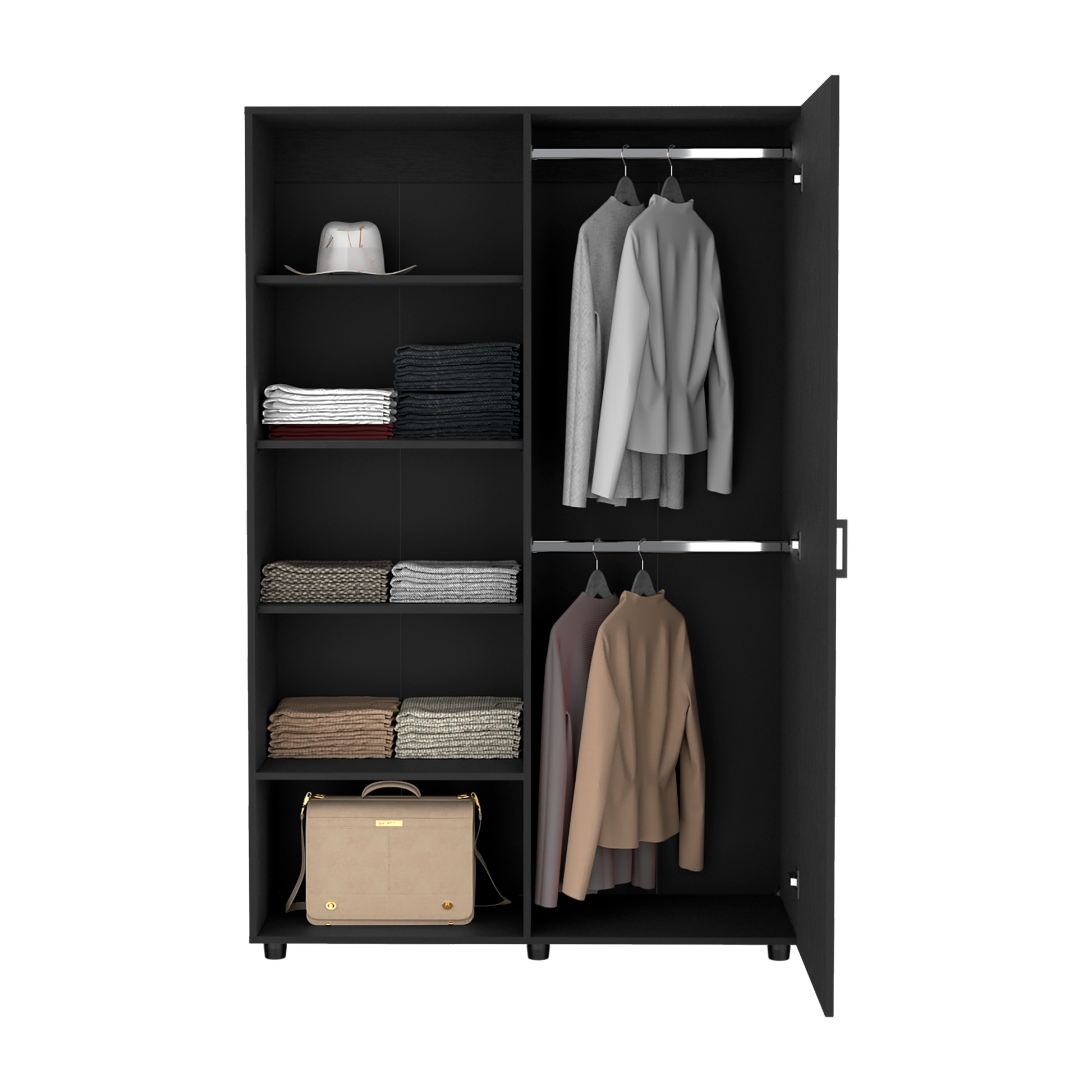 Closet Eco 184X120X46 Rta Wengue Zf