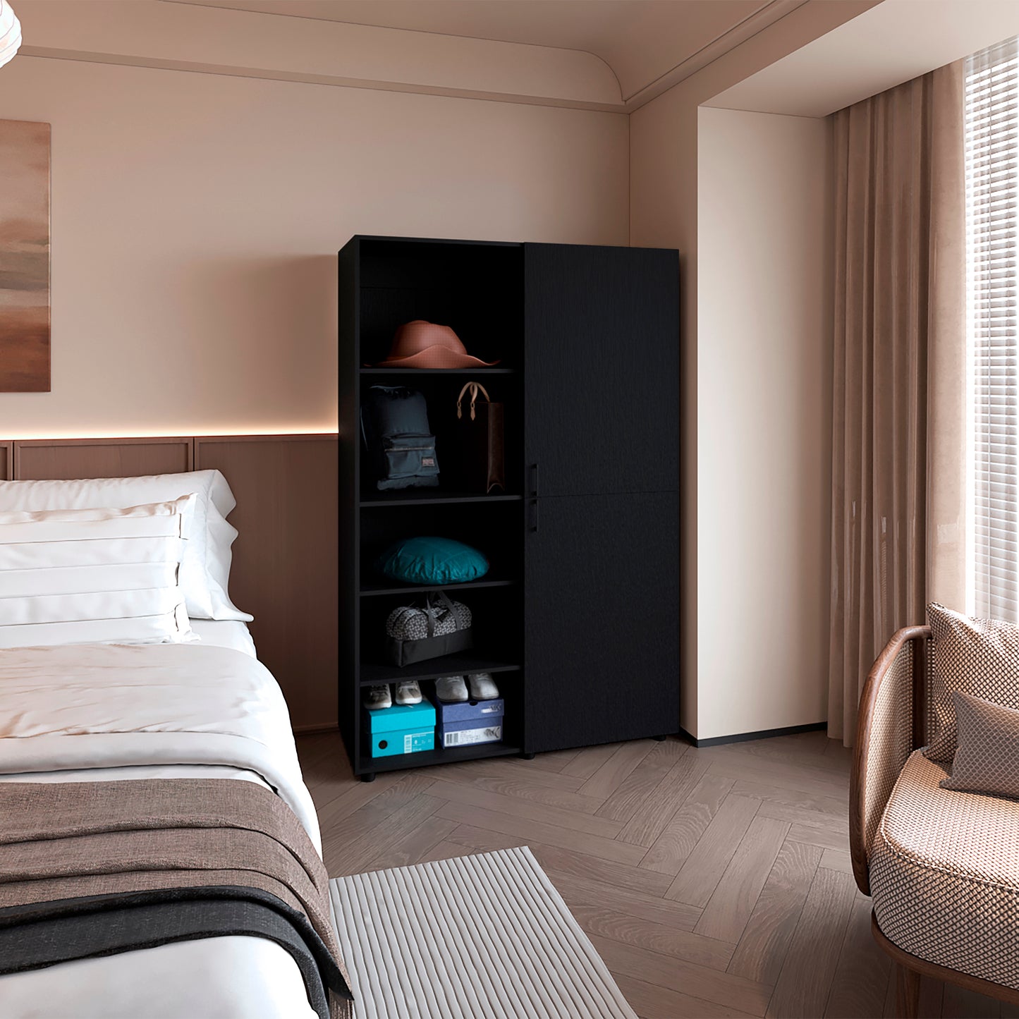 Closet Eco 120 184X120X46 Rta Wengue Zf