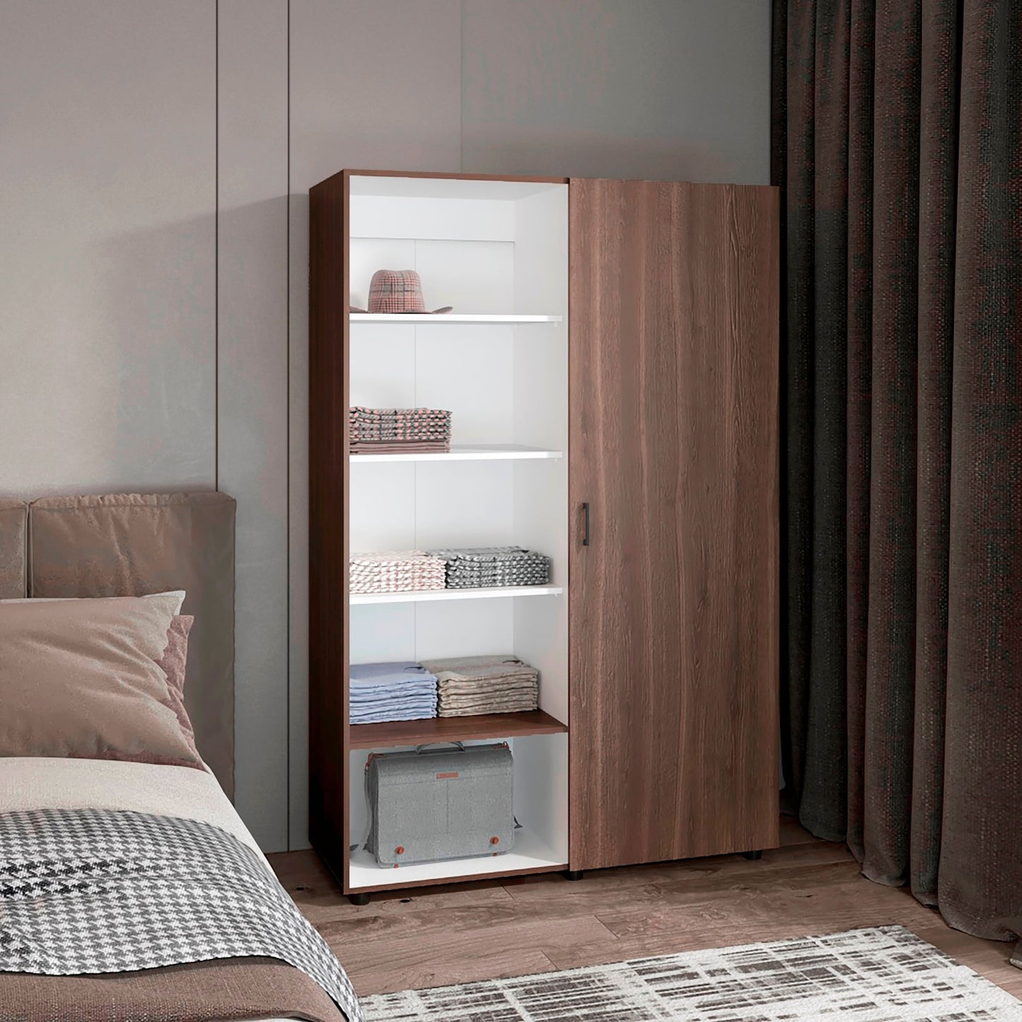 Closet Eco 184X120X46 Rta Milan Blanco Zf