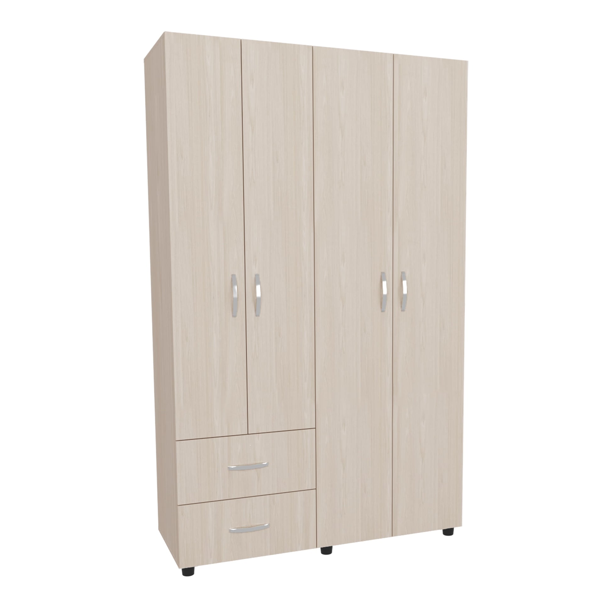 Closet Barilo 2 Cajones 200X120X45 Rta Niebla Blanco