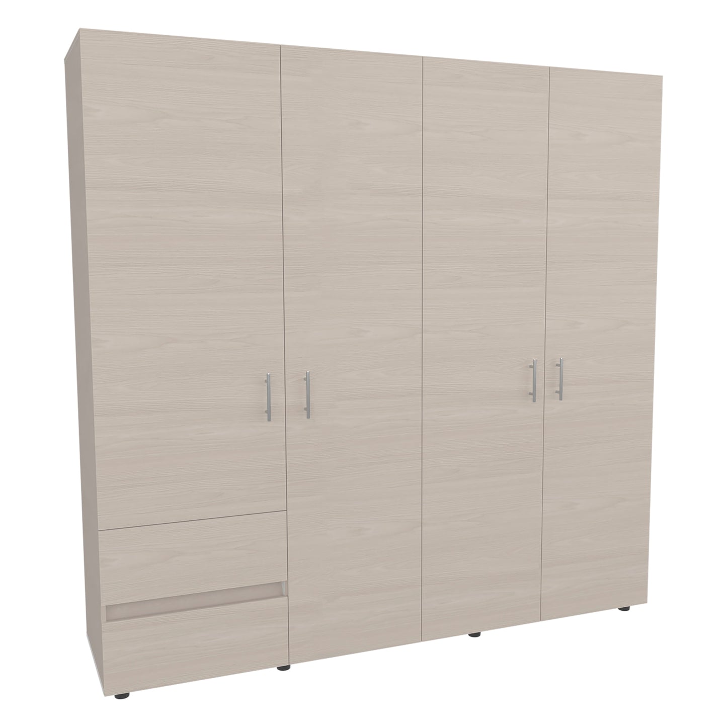 Closet Dassel 200X200X52 Rta Niebla Blanco