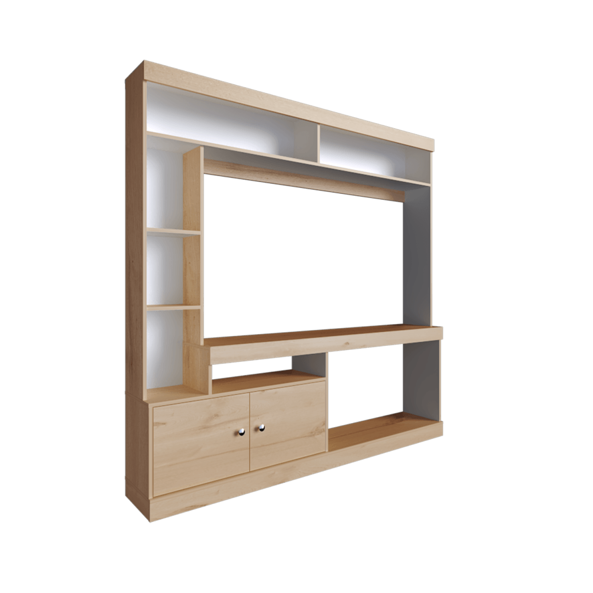 Estante Tv 55'' 180X180 Paris Rta Duna Blanco