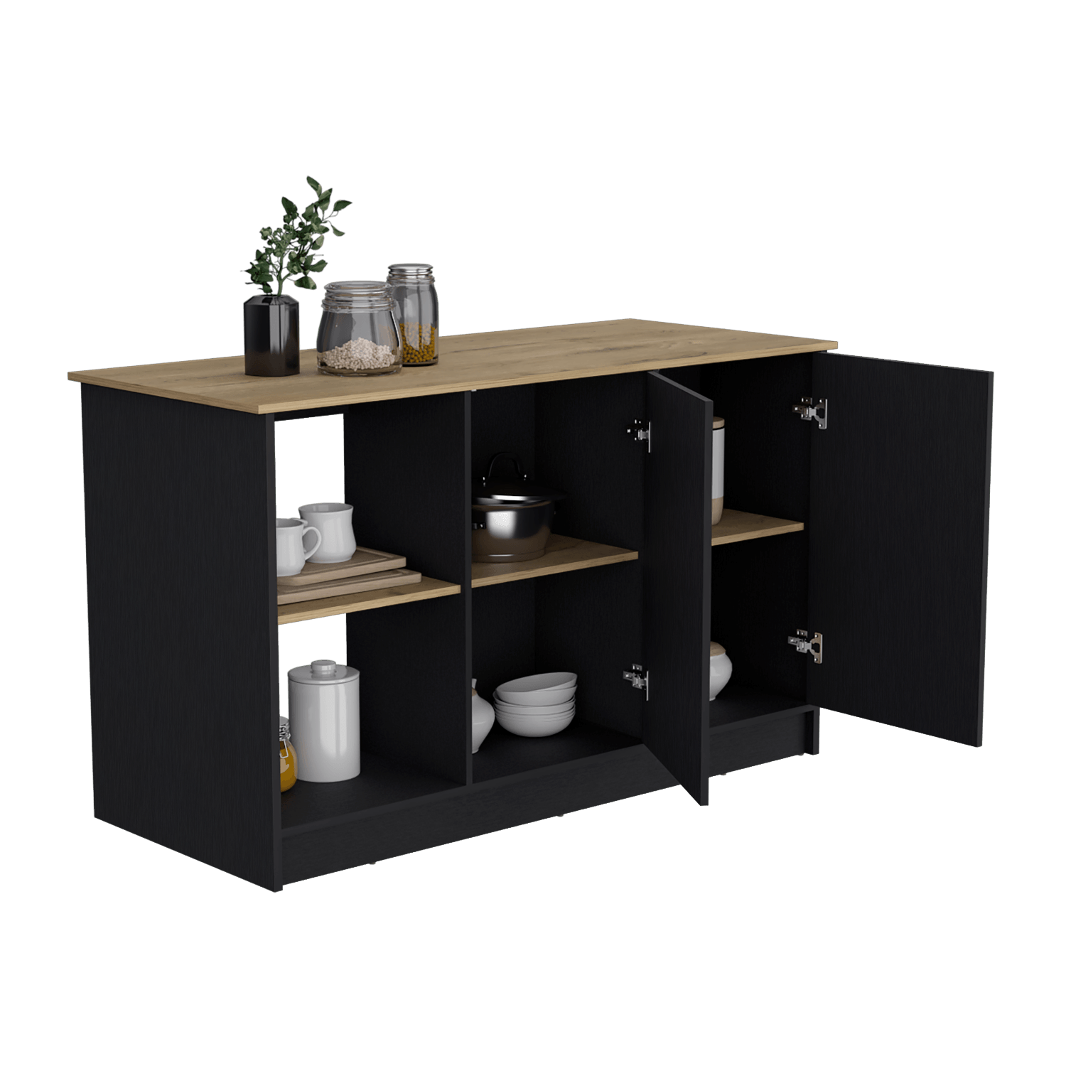 Isla De Cocina Juniper 90 X 150 Rta Wengue Macadamia