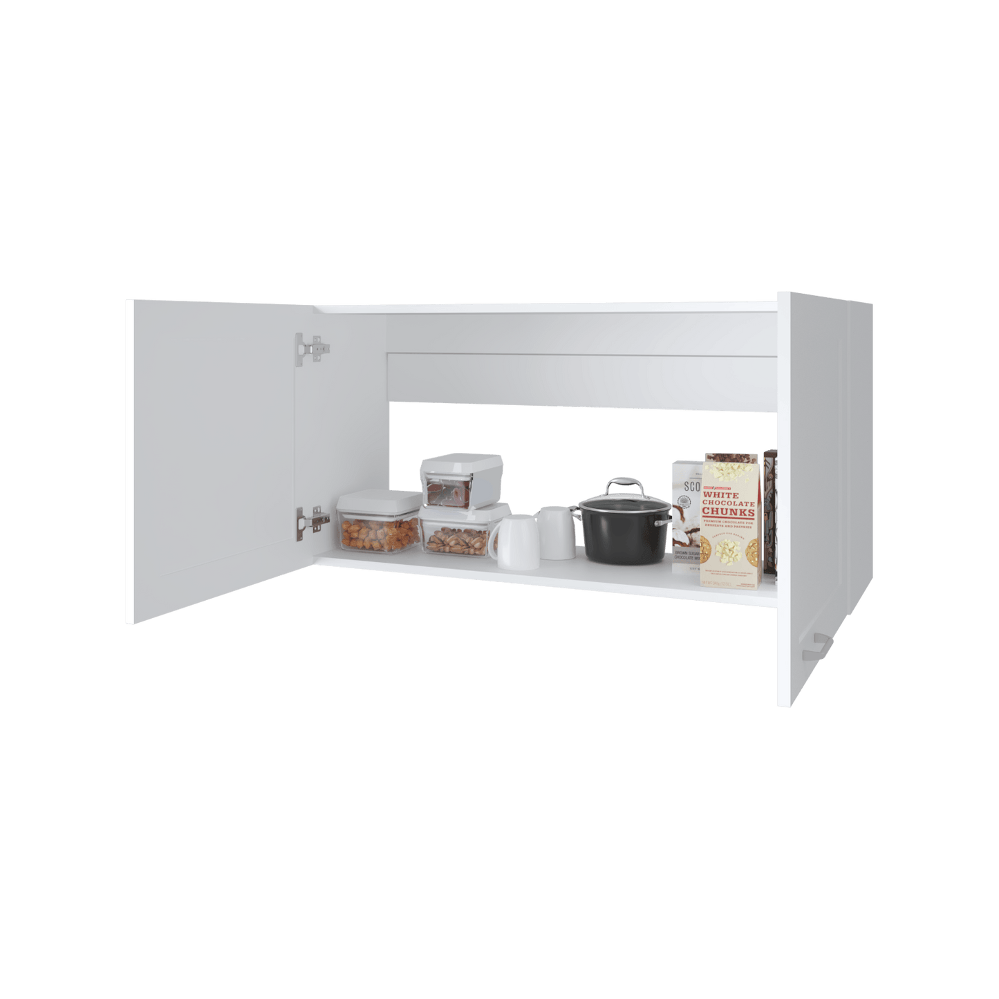 Gabinete De Pared Zurich 49X100X32 Rta Blanco Zf