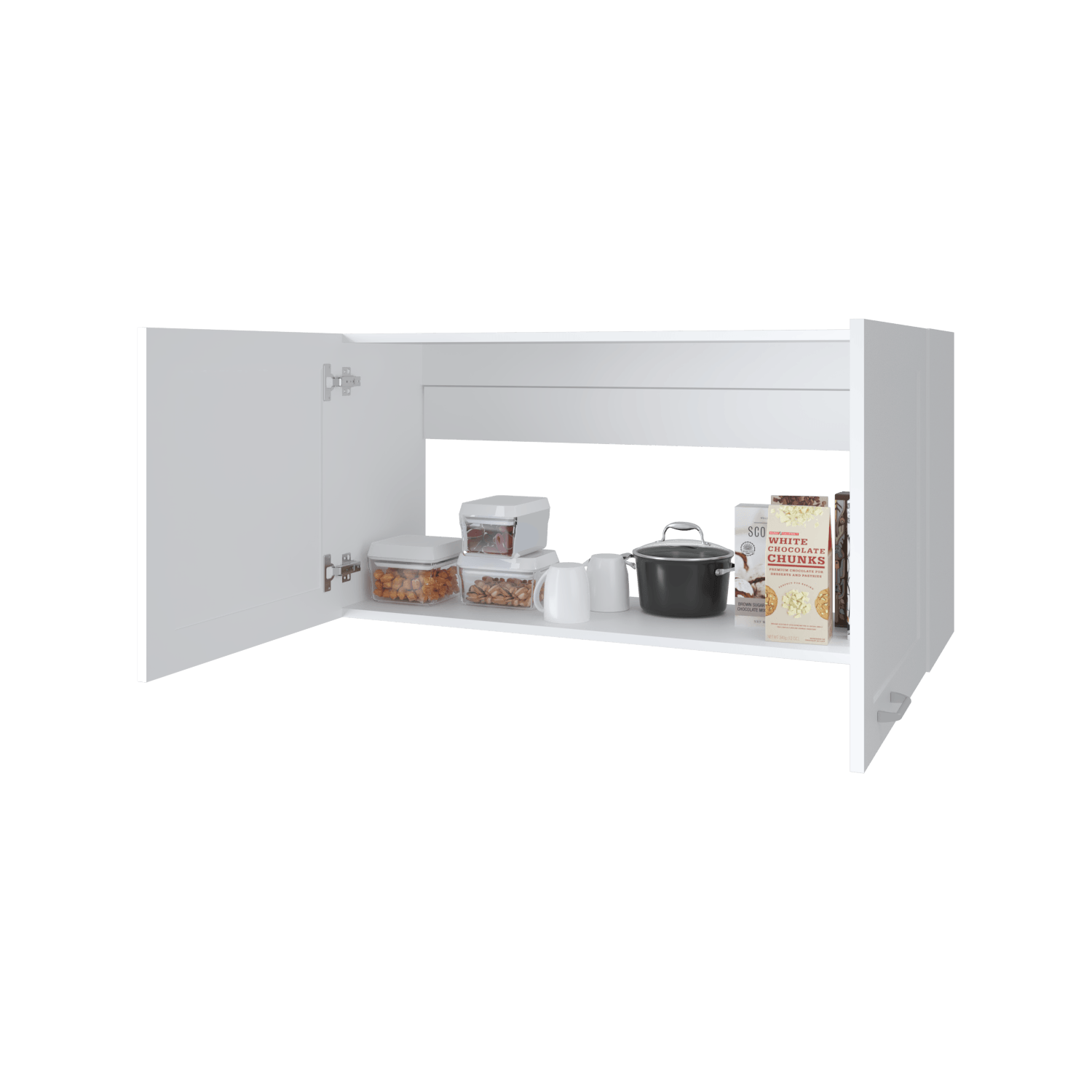 Gabinete De Pared Zurich 49X100X32 Rta Blanco Zf