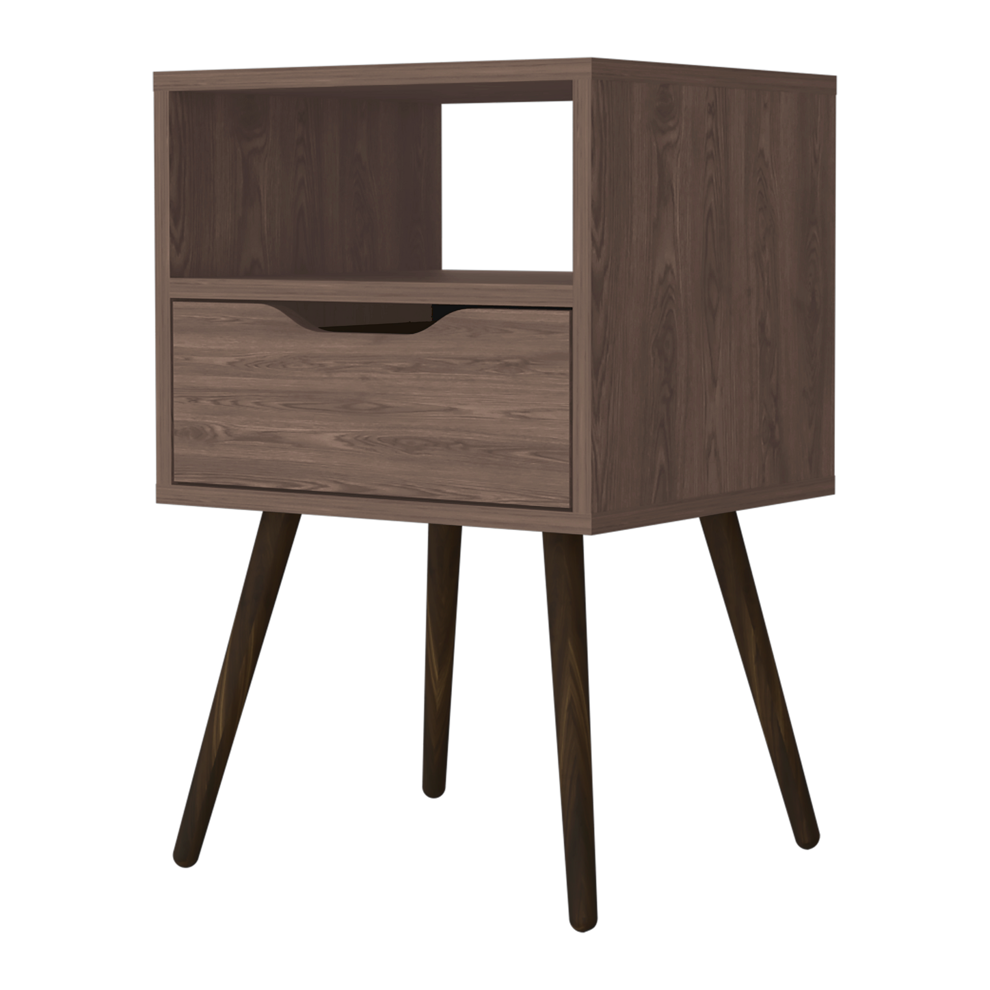 Mesa De Noche Otom 1Cajon 63X40X35 Rta Coñac Zf