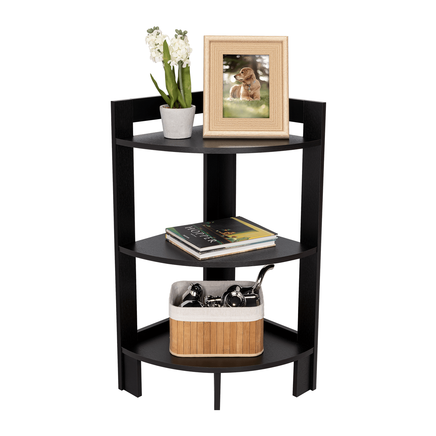 Mesa Auxiliar Esquinera Riga 80 X 39 Rta Wengue Zf