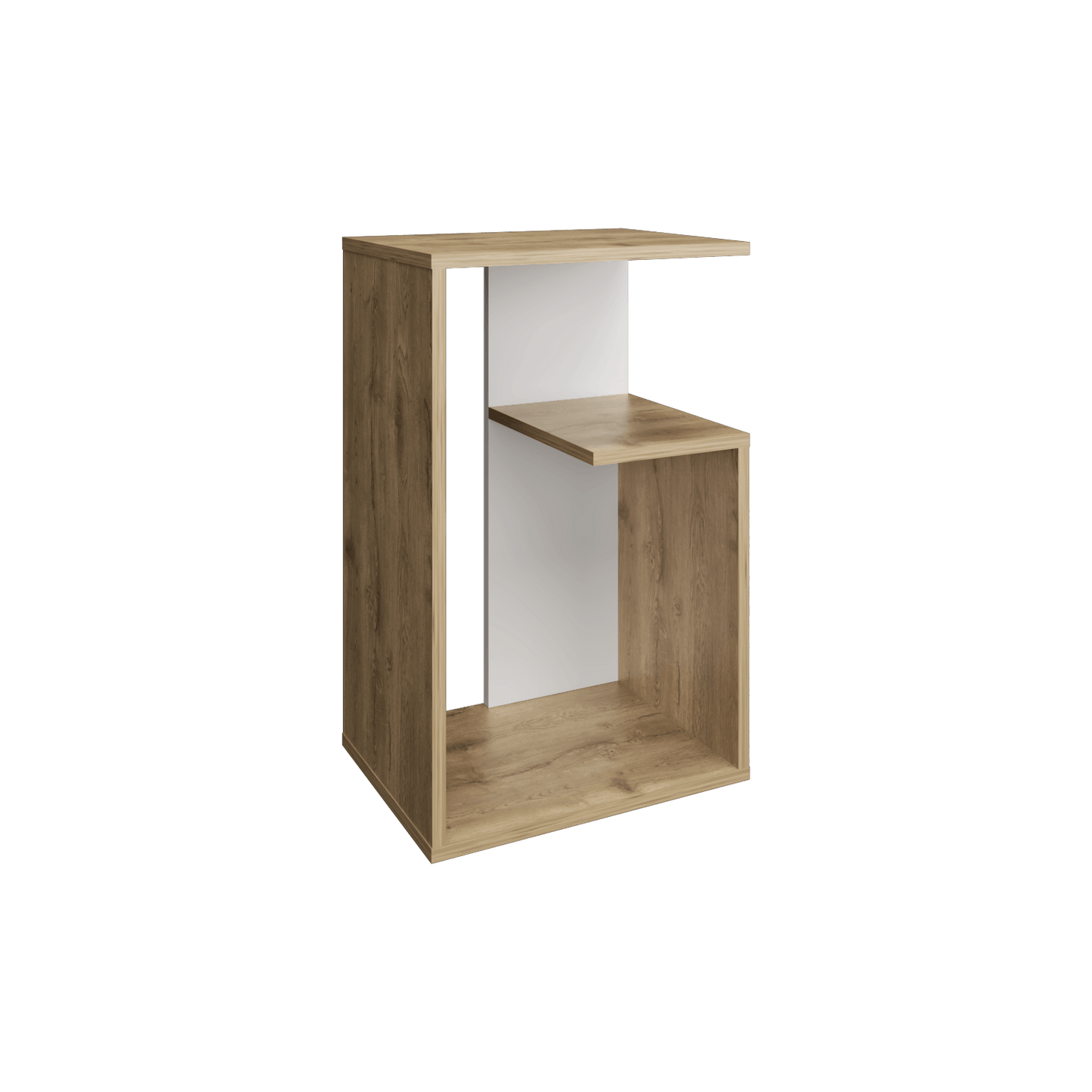 Mesa Auxiliar Everett 63X39X30 Rta Macadamia Blanco Zf