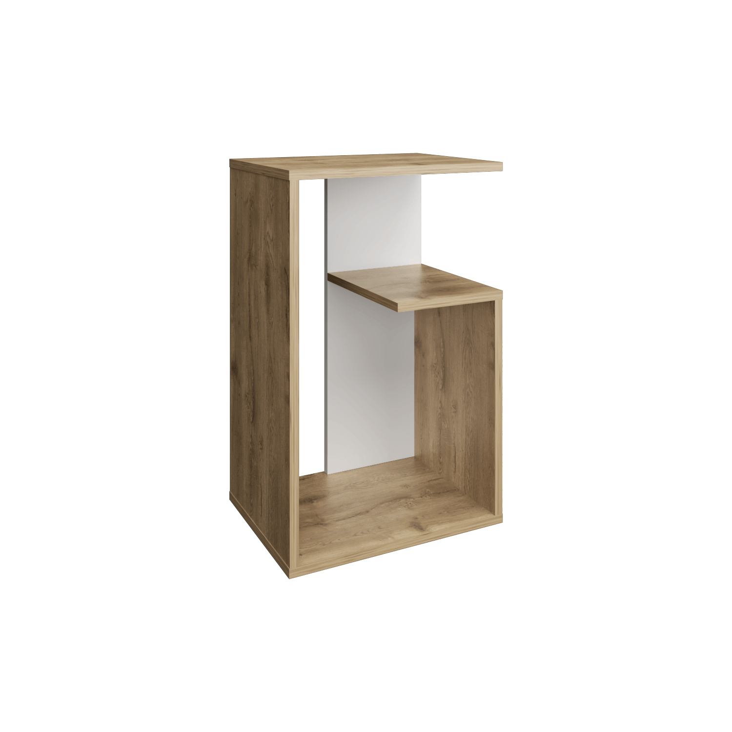 Mesa Auxiliar Everett 63X39X30 Rta Macadamia Blanco Zf