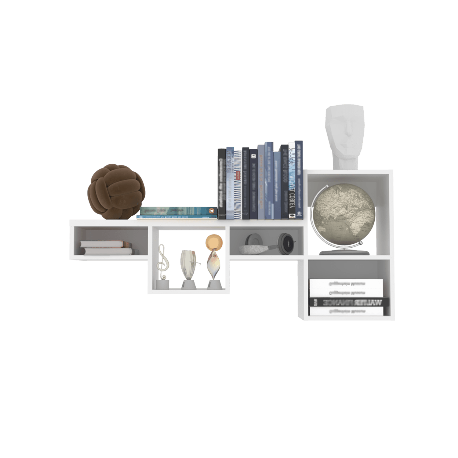 Repisa Wall 1A 56X120X25 Rta Blanco Zf