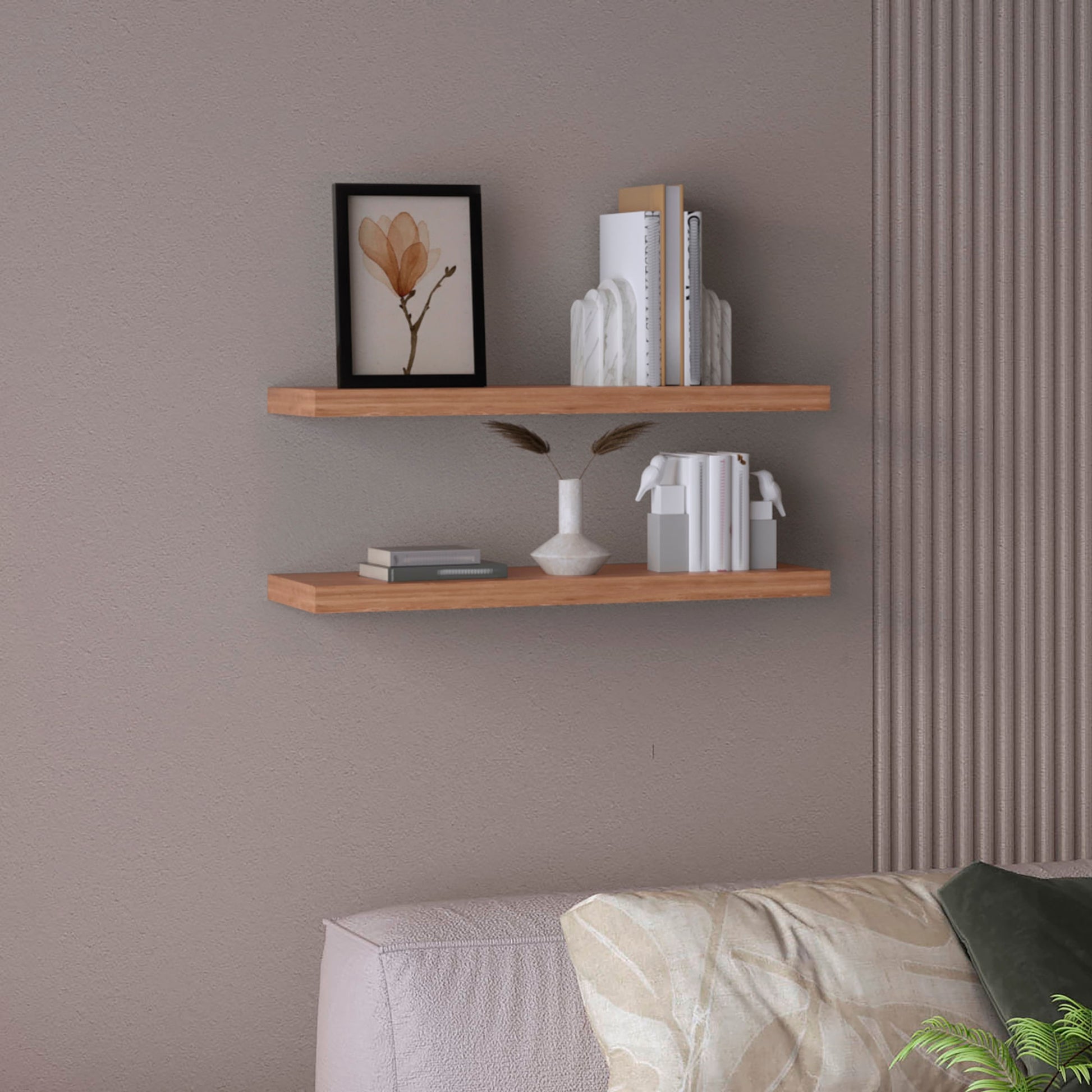 Repisa Flotante 3X80X24 Rta Miel Zf