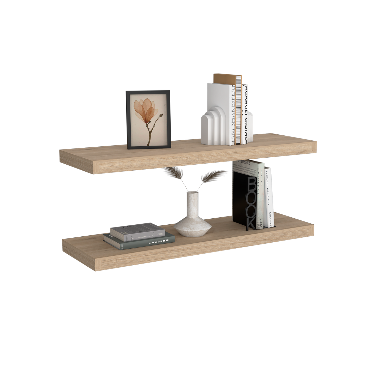 Repisa Flotante 3X80X24 Rta Rovere Zf