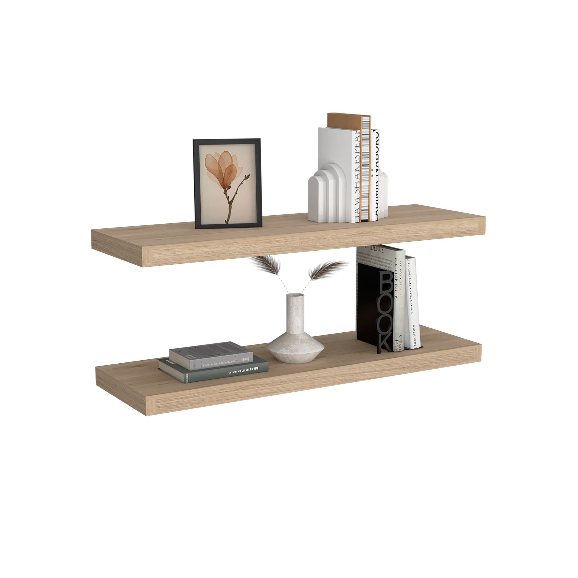 Repisa Flotante 3X80X24 Rta Rovere Zf