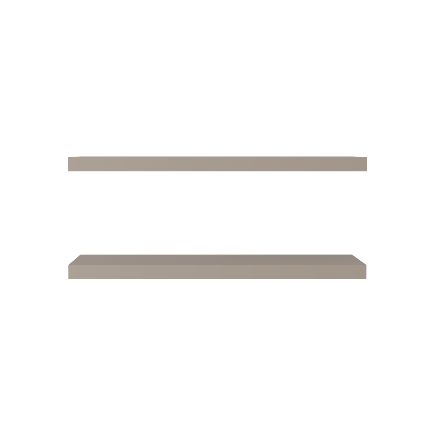 Repisa Flotante 3X80X24 Rta Taupe Zf