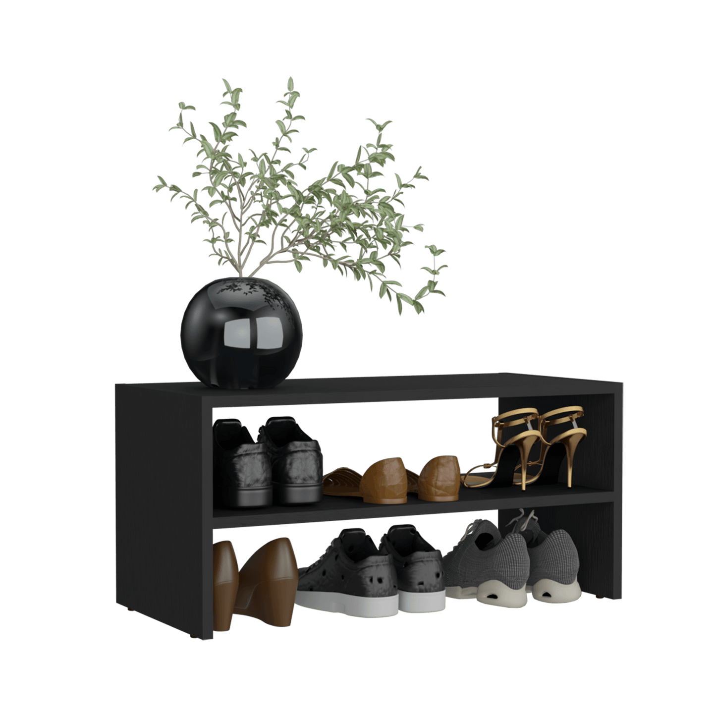 Zapatero Apilable Basico Silpa 35X72X34 Rta Wengue Zf