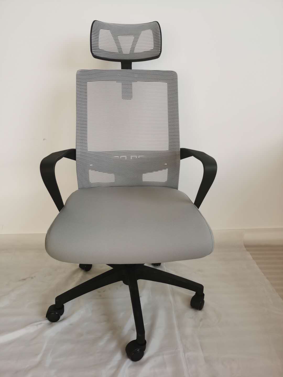 Silla Escritorio Bruno Negro Gris