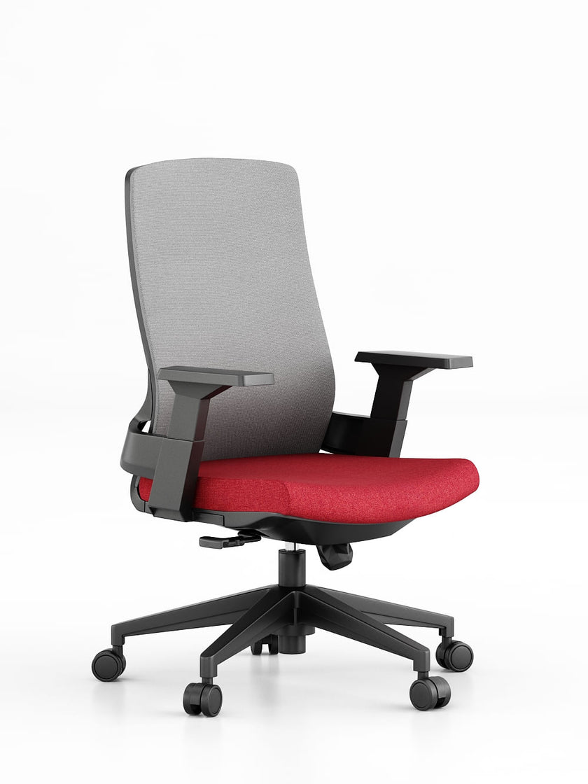 Silla Ejecutiva Chloe Negro Rojo