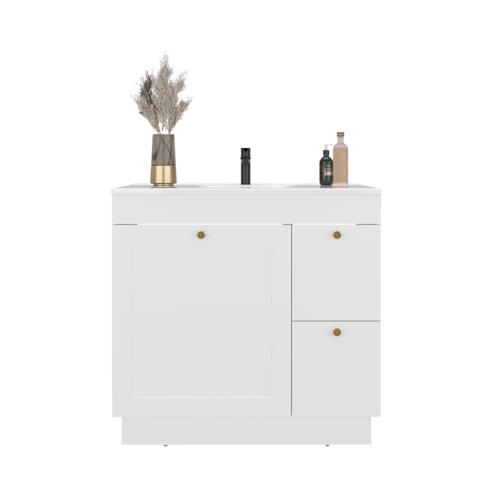 Muebles Para Lavamanos 36 Baluarte 86X91X53 Blanco Zf