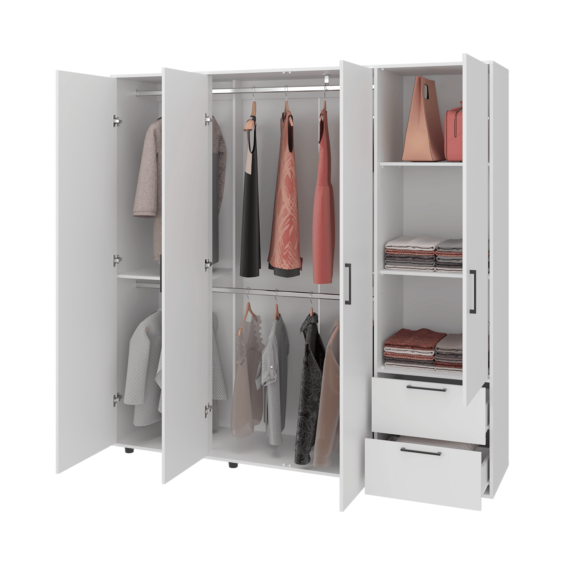 Closet Vance 200X200X48 Rta Kronos Blanco Zf Zf