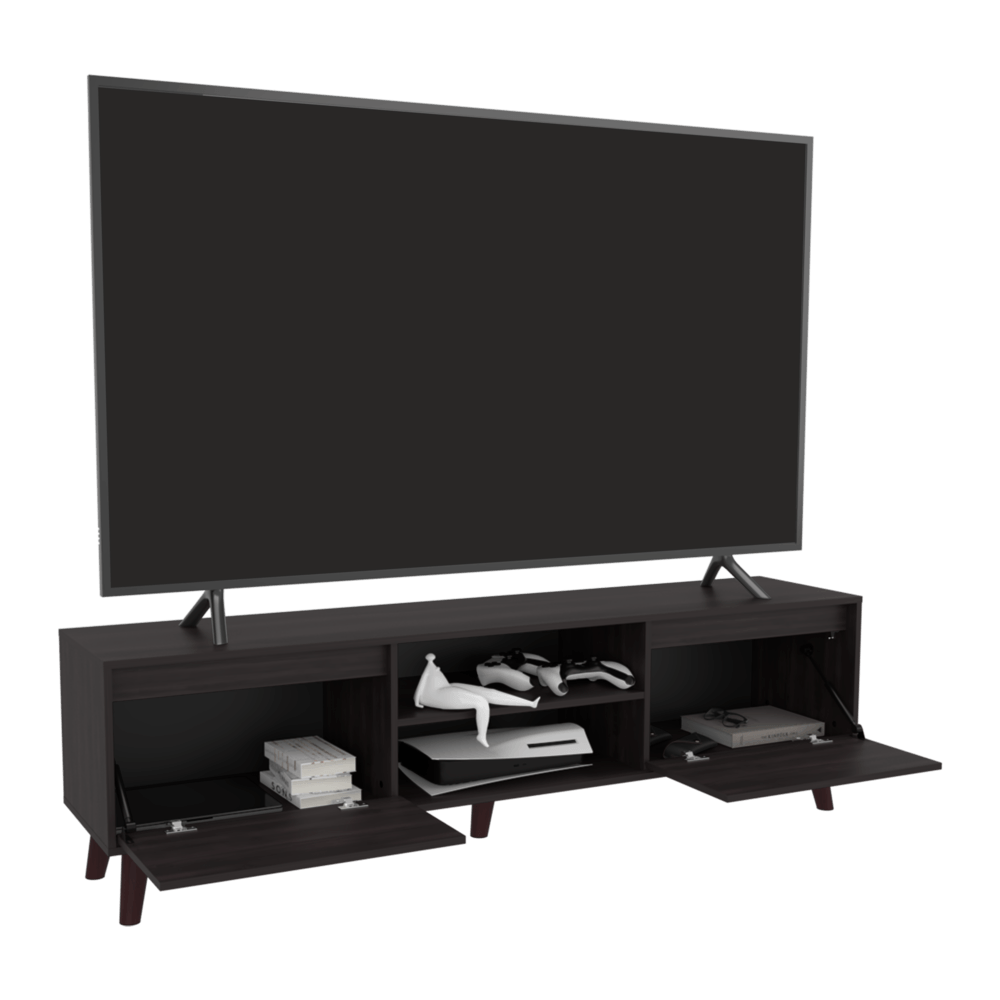 Mueble De Tv Polaris 75" 52X180X39 Rta Nogal Zf