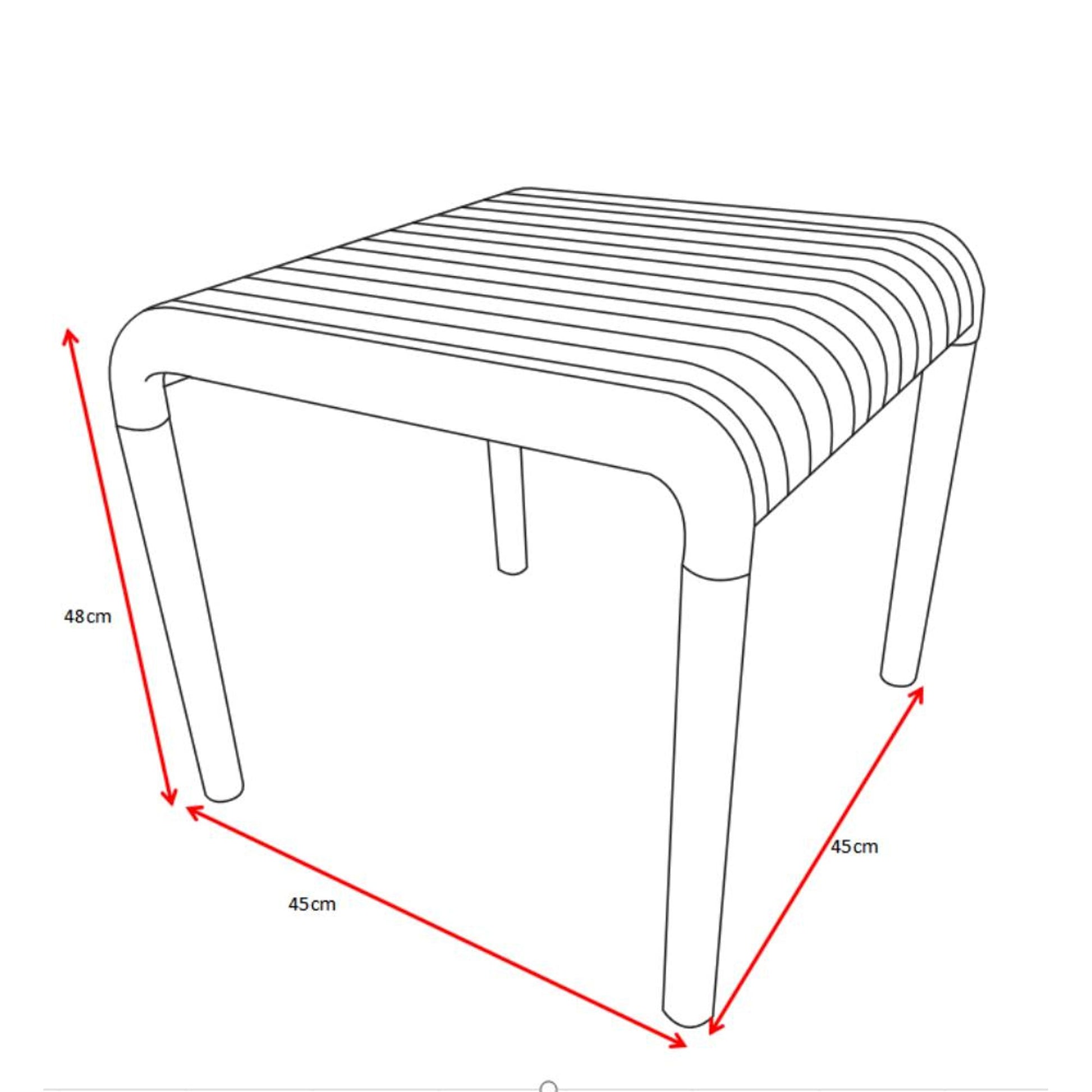 Mesa De Centro Parma 48X45X45 Rta Verde