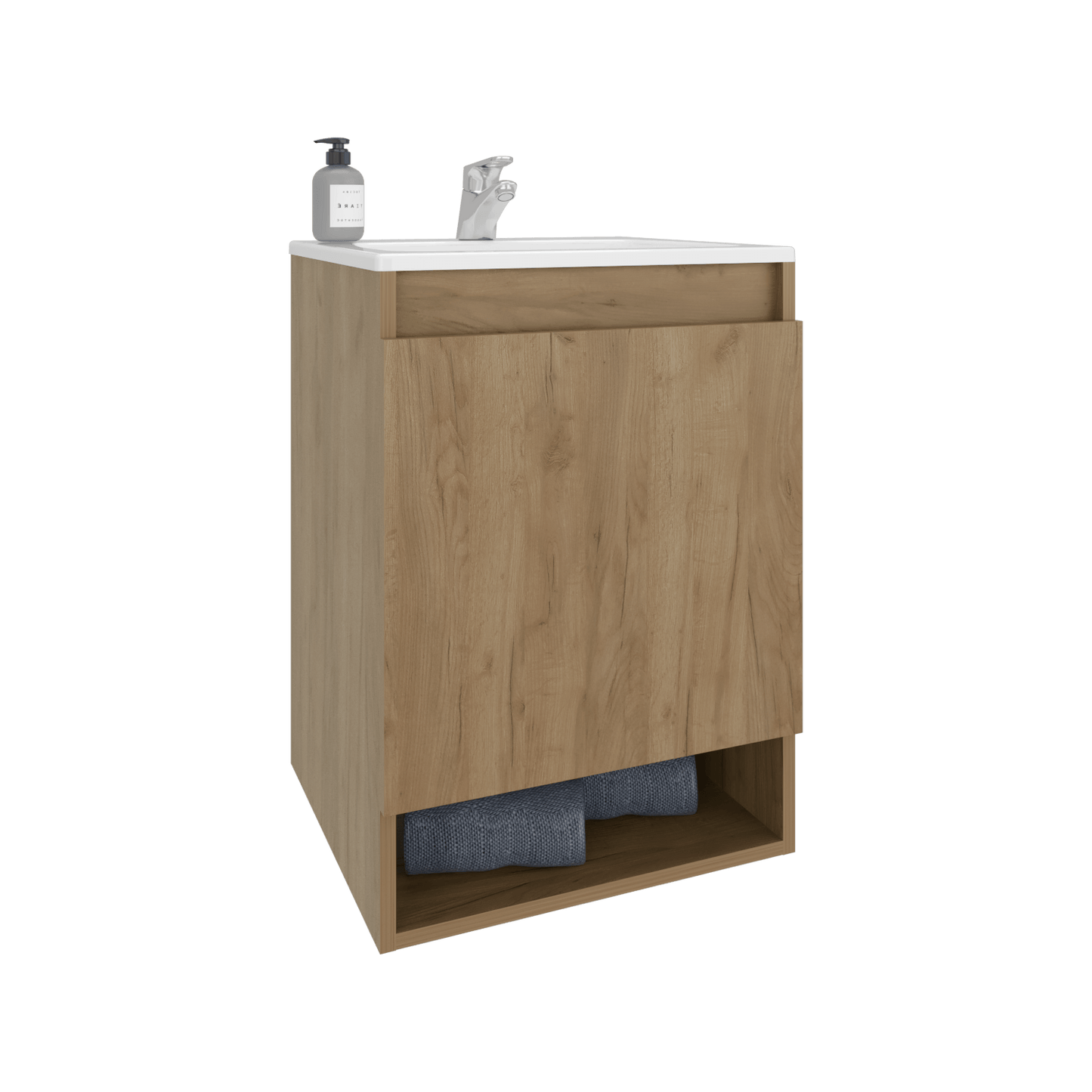 Mueble De Baño Nissi 45 63X44X46 Rta Fresno Europeo Zf