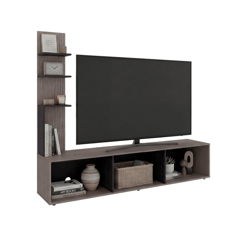 Centro De Entretenimiento 65" Canarias 161X190X40 Positano Wengue Zf